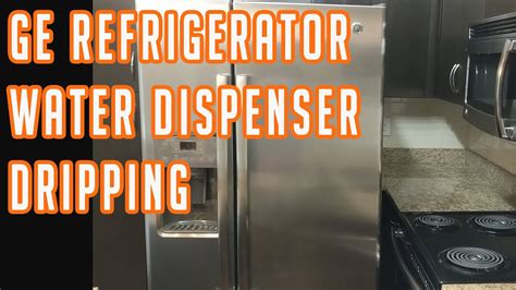 ge fridge water dispenser leaking|GE Refrigerator dispenser leaking water